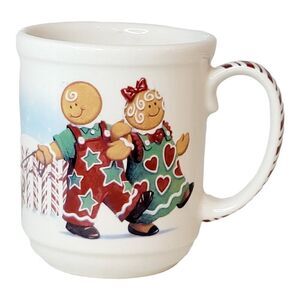 Vintage Longaberger Roger & Ginger 2000 Holiday Christmas Coffee Tea Mug